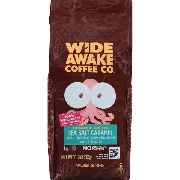 Wide Awake Light Roast Sea Salt Caramel 100% Arabica Ground Coffee