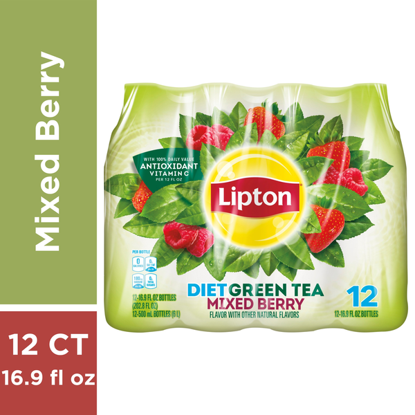 Lipton Diet Green Tea Mixed Berry - Pack