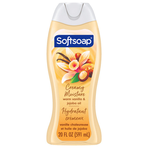 Softsoap Moisturizing Body Wash Gel, Warm Vanilla & Jojoba Oil