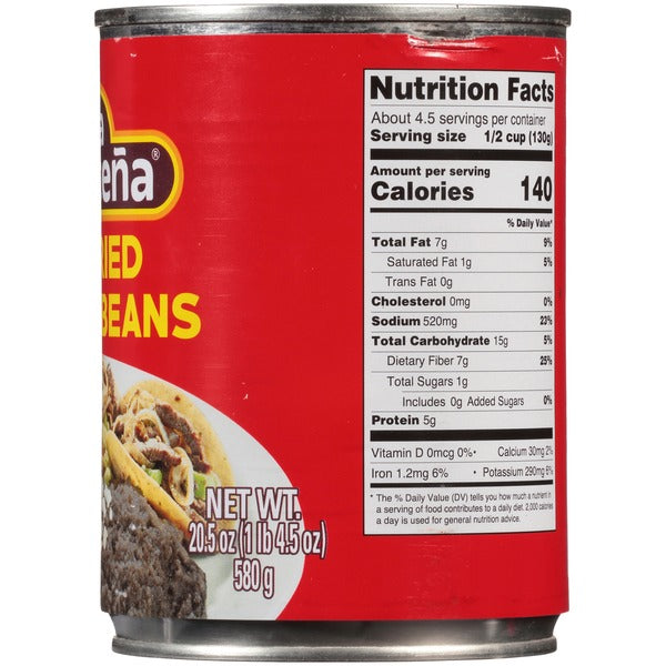 La Costeña Refried Black Beans
