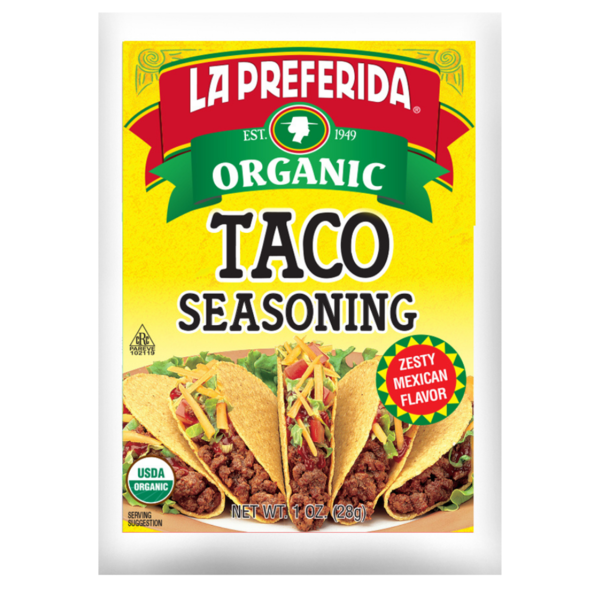 La Preferida Organic Taco Seasoning Mix, Zesty Flavor
