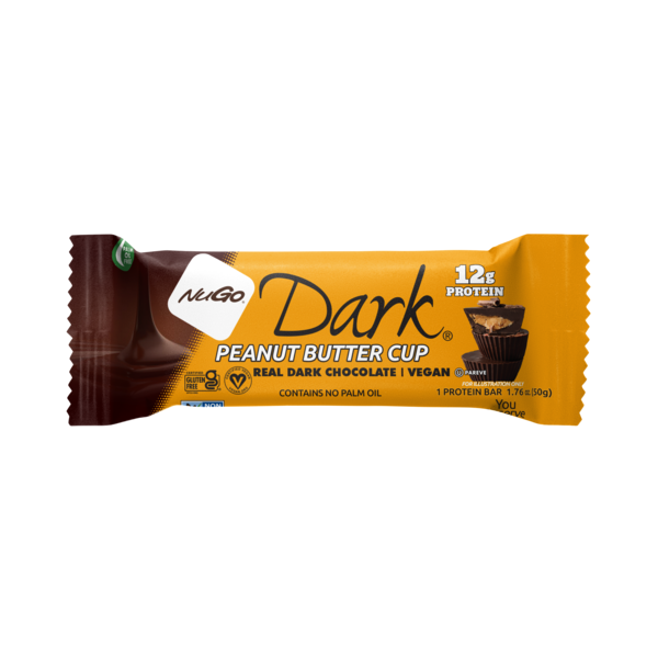 NuGo Dark Peanut Butter Cup, Vegan, Gluten Free Protein Bar