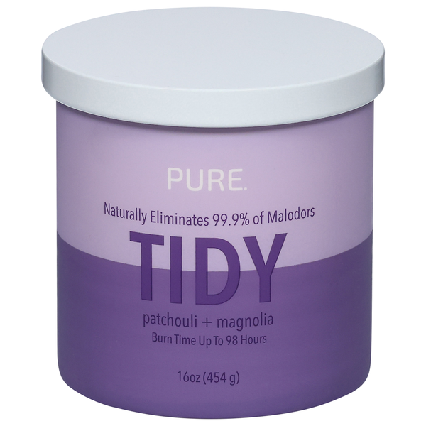Pure 7 Candle, Patchouli + Magnolia, Tidy