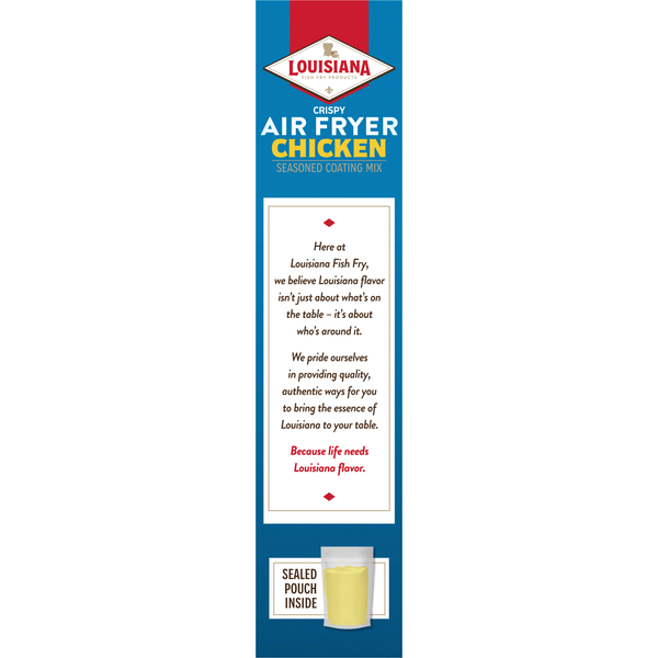 Louisiana Fish Fry Products Seasoned Coating Mix, Chicken, Crispy, Air Fryer