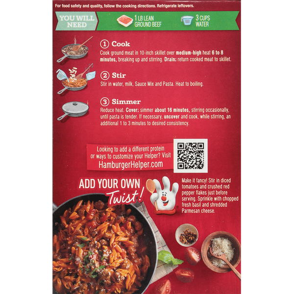Hamburger Helper Tomato Basil Penne Pasta Meal Kit