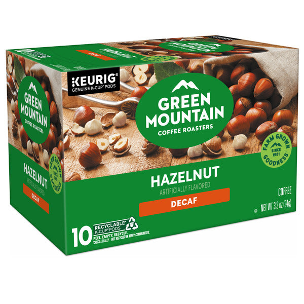 Green Mountain Coffee Roasters Hazelnut Decaf K-Cup Pods