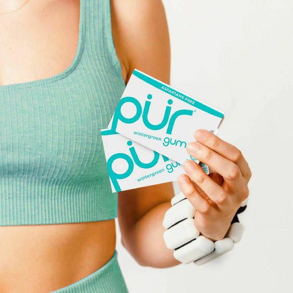 PÜR Wintergreen, Aspartame Free, 100% Xylitol Natural Flavored Gum
