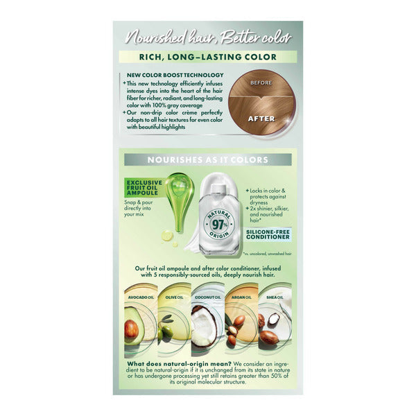 Garnier Nourishing Hair Color Creme, 80 Medium Natural Blonde (Butternut)