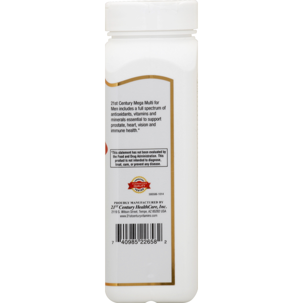 21ST Century Mega Multi, for Men, Tablets
