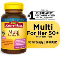 Nature Made Multivitamin For Her 50+ Tablets with ...
️