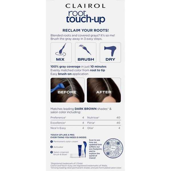 Root Touch-Up 4 Matches Dark Brown Shades Colorblend Permanent Root Touch Up