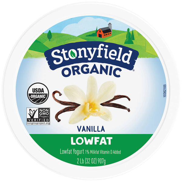 Stonyfield Organic Lowfat Yogurt Vanilla