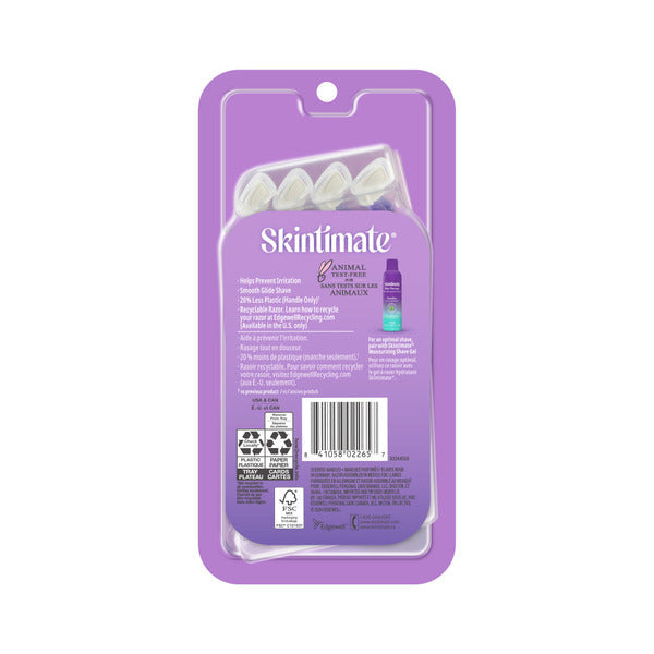 Skintimate Skin Therapy Exotic Violet Blooms Womens Disposable Razors