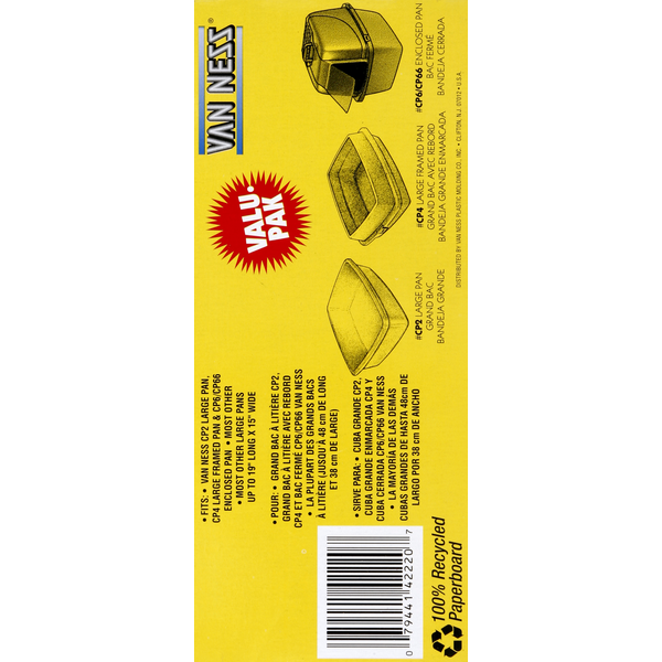 Van Ness Cat Pan Liners, Drawstring, Large, Valu-Pak