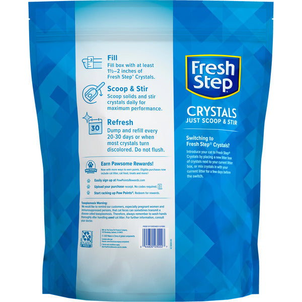 Fresh Step Crystals Cat Litter, Lightweight Cat Litter Crystals Gentle on Cat&