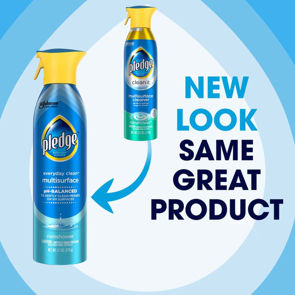 Pledge® Everyday Clean Multisurface Cleaner Aerosol, Rainshower Scent