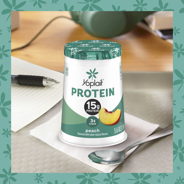 Yoplait Protein Peach Yogurt Cultured Dairy Snack Cup