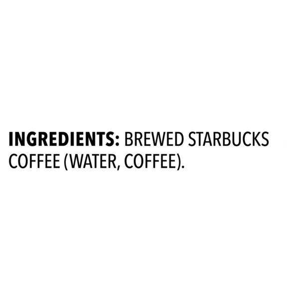Starbucks Unsweetened Black Blonde Roast Iced Coffee