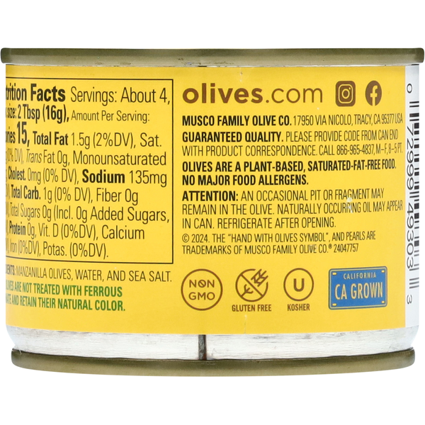 Pearls Sliced California Ripe Olives