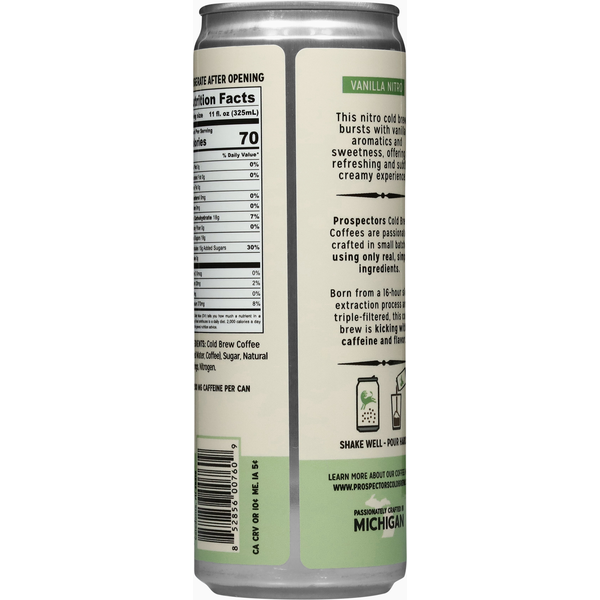 Prospectors Cold Brew Nitro Vanilla Coffee