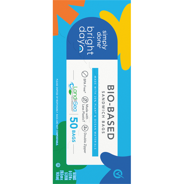 Simply Done Sandwich Bags, Bio-Based
