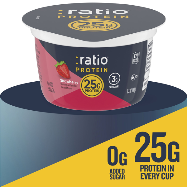 Ratio Protein Strawberry Yogurt Cultured Dairy Snack