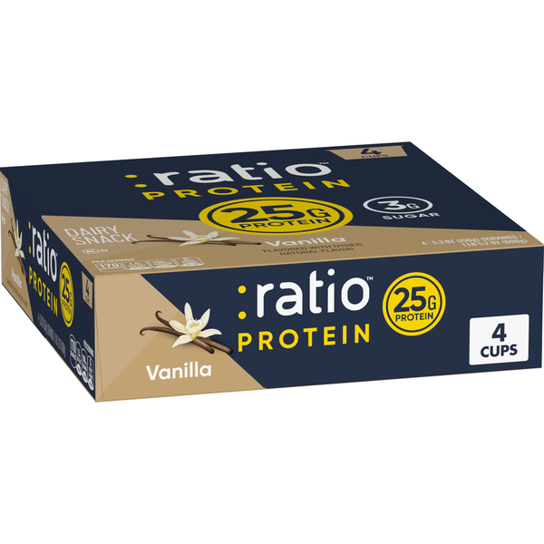 Ratio Protein Vanilla Yogurt Cultured Dairy Snack