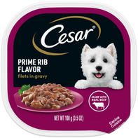 Cesar Filets in Gravy Soft Wet Dog Food Prime Rib️ DestGlow