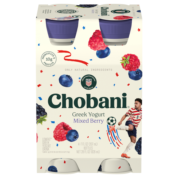 Chobani Lowfat Greek Mixed Berry Yogurt Drink