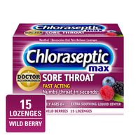Chloraseptic Sore Throat Lozenges Max Strength Wil...
️