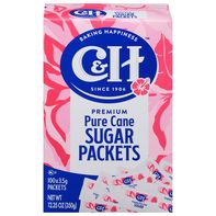 C&H Premium Pure Cane Sugar 100 x 1/8 oz Packets️