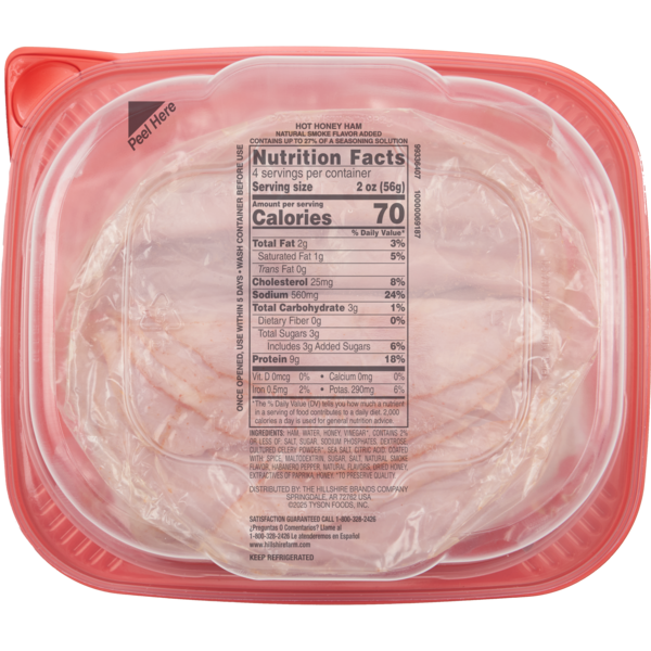 Hillshire Farm Hot Honey Ham, 8 oz