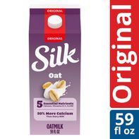Silk Oat Milk, Original, Dairy Free, Gluten Free, ...
️