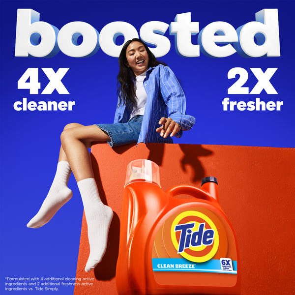 Tide Liquid Detergent, Clean Breeze