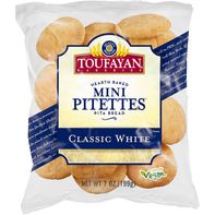 Toufayan Bakeries Classic White Mini Pitettes Pita...
️