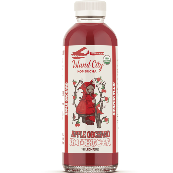 Island City Kombucha Organic Apple Orchard Kombucha