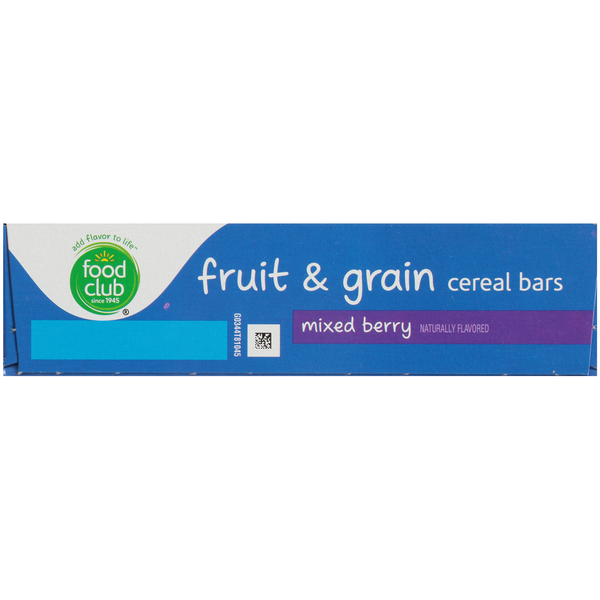 Food Club Mixed Berry Fruit & Grain Cereal Bars