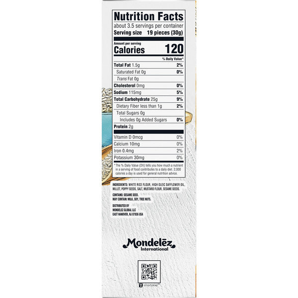 GOOD THINS Mixed Seed Rice Snacks Gluten Free Crackers, Snack Crackers 3 oz
