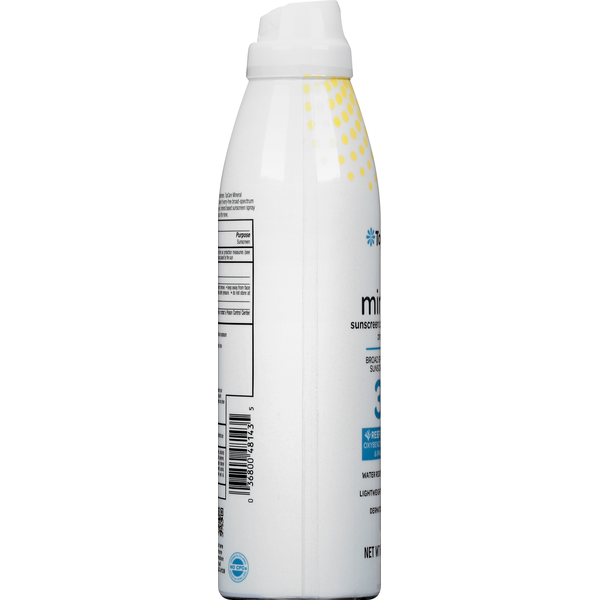 TopCare Sunscreen Continuous Spray, Mineral, Broad Spectrum SPF 30