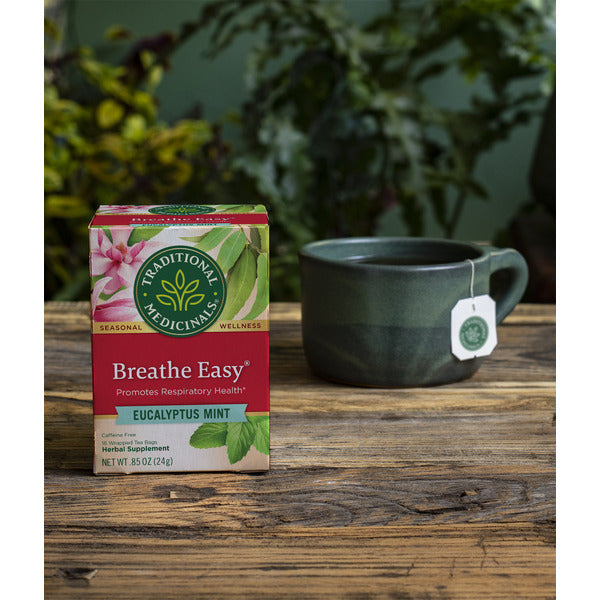 Traditional Medicinals Seasonal Teas Breathe Easy Naturally Caffeine Free Herbal Tea
