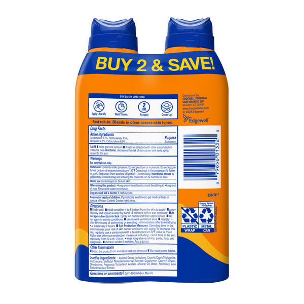 Banana Boat Ultra Sport Clear Spray Broad Spectrum Sunscreen