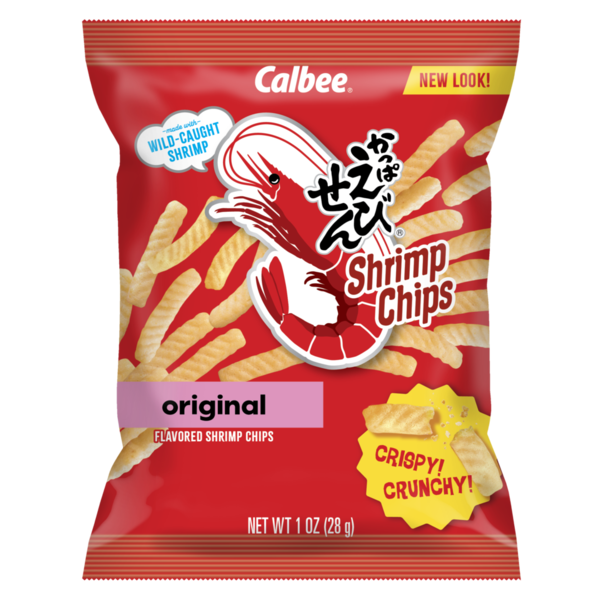 Calbee Shrimp Chips, Original, Baked