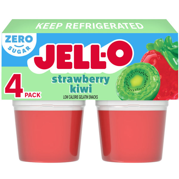 Jell-O Strawberry Kiwi Sugar Free Refrigerated Gelatin
