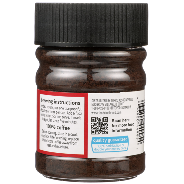 Food Club Classic Roast 100% Instant Coffee