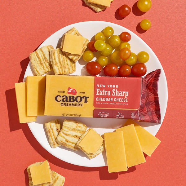 Cabot New York Extra Sharp Yellow Cheddar Cheese Block, 8 oz