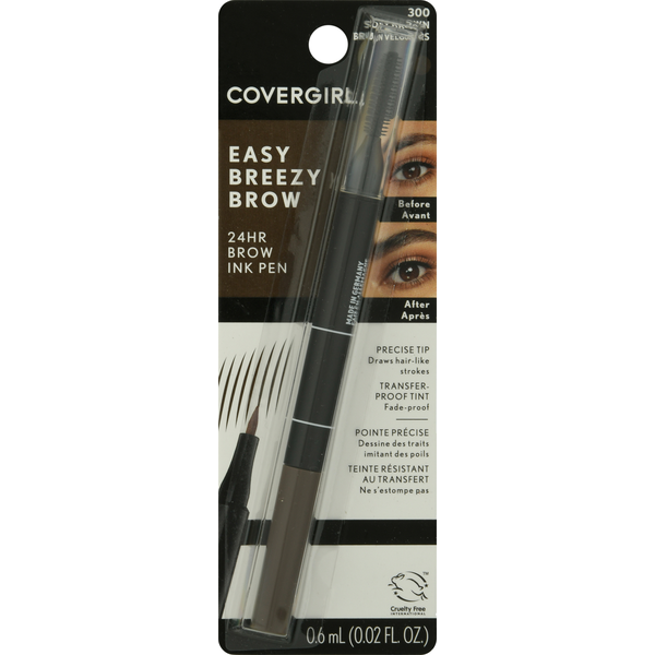 COVERGIRL Brow Ink Pen, 24Hr, Easy Breezy Brow, Soft Brown 300