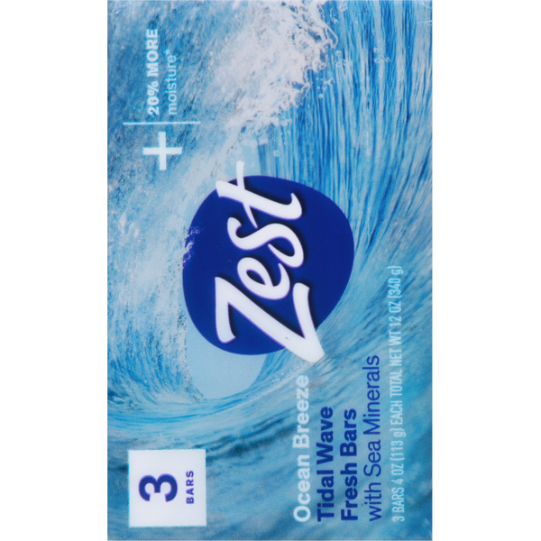Zest Fresh Bars, Ocean Breeze, Tidal Wave