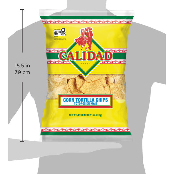 Calidad Yellow Corn Tortilla Chips, 11 Ounce Bag