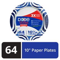 DIXIE Paper Plates, 10 Inch Dinner Plate (Designs ...
️