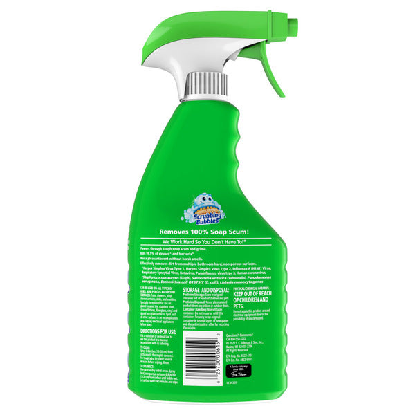 Scrubbing Bubbles® Disinfectant Bathroom Grime Fighter Spray, Disinfectant Trigger, Petal Paradise
